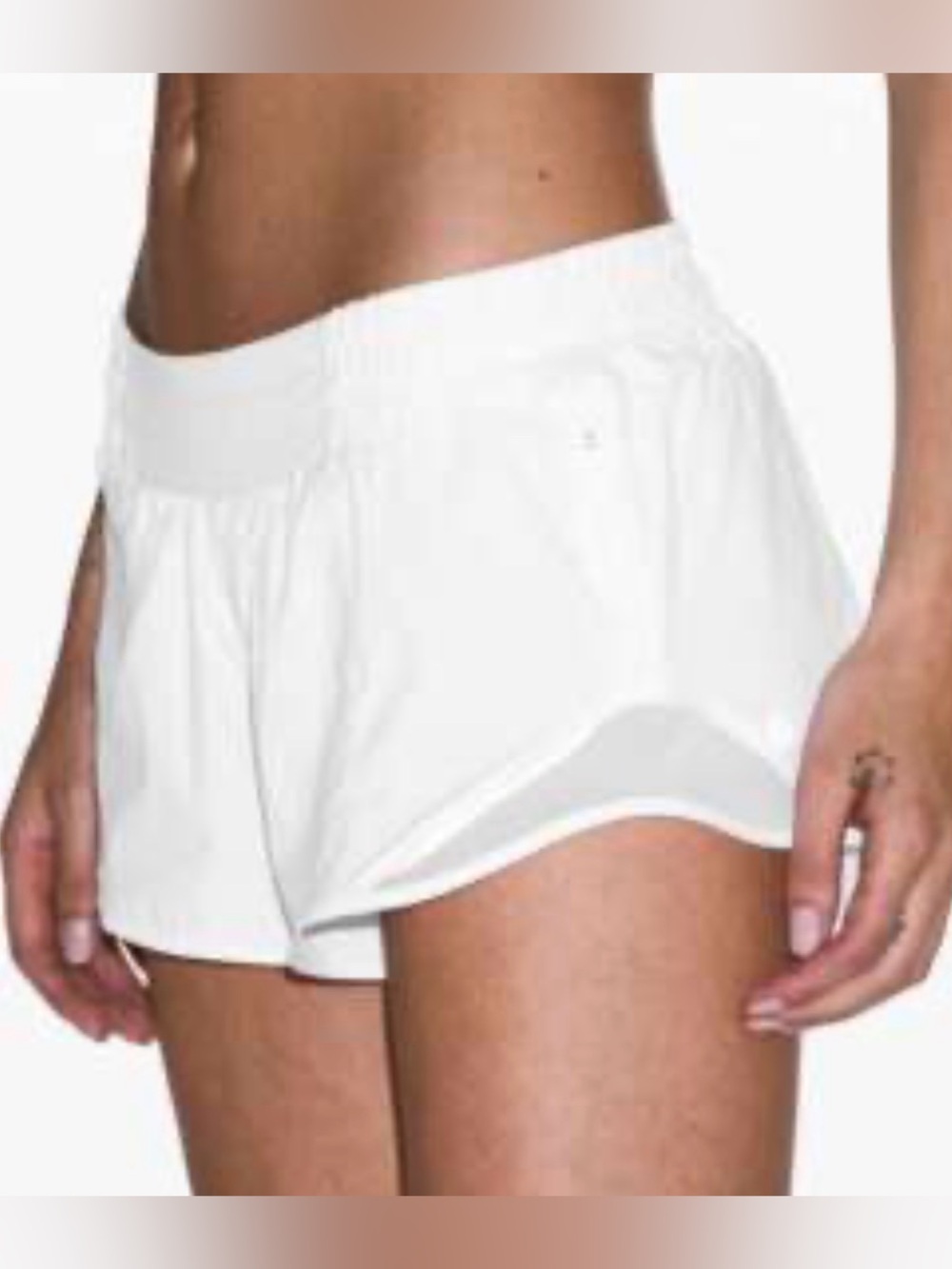 Lululemon White Hotty Hot Shorts
Size 6 
 Off White Athletic Shorts - Lightweigh